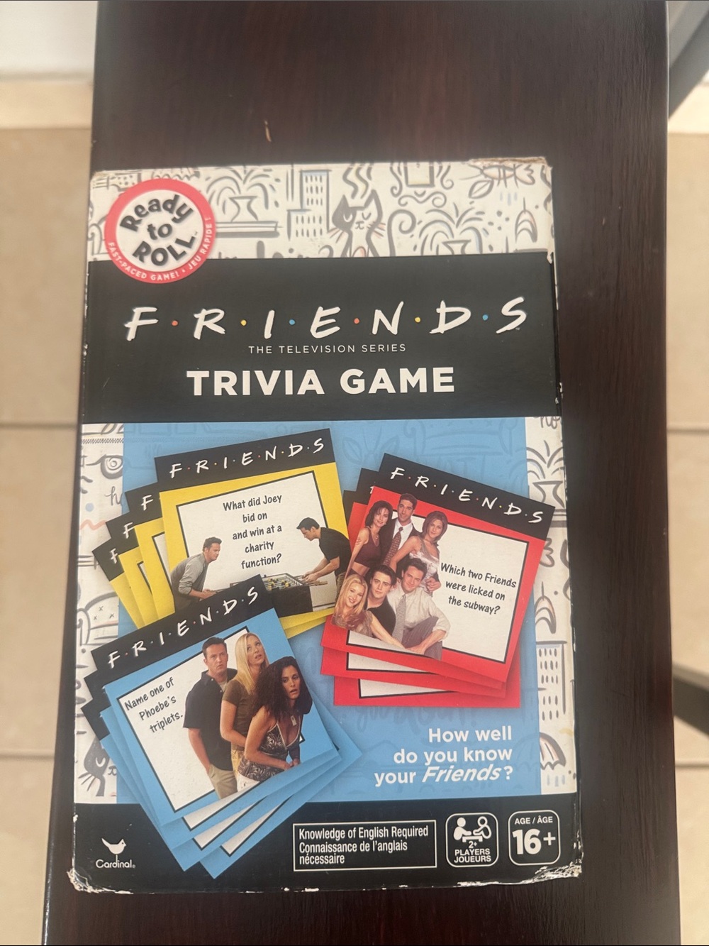 FRIENDS Trivia Game - Black and Blue Box